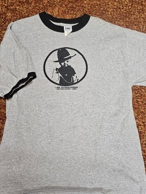 Rare Lee Dungarees Buddy Lee Mascot Ringer Tee